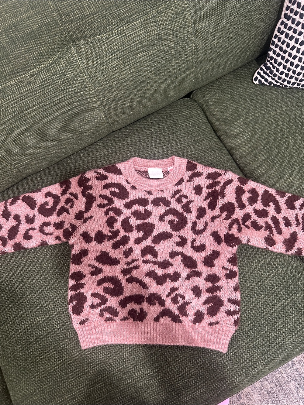 ZARA Toddler Leopard Sweater 4